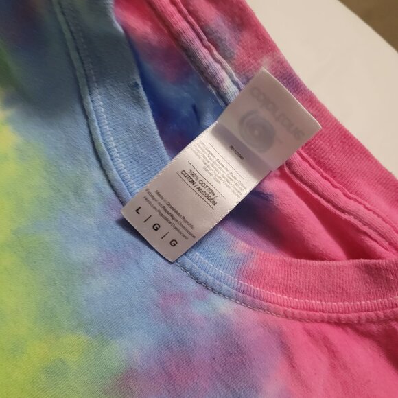 Palmetto Moon Tie Dye T Shirt with Dog, Multi Color Size Large - Picture 10 of 15